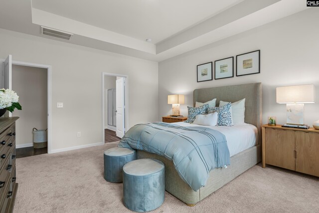 218 Secretariat St, Lexington, SC 29073 - carpeted bedroom with visible vents, baseboards, and a raised ceiling