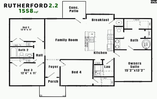 501 Rosemont Dr, Orangeburg, SC 29115 - home floor plan