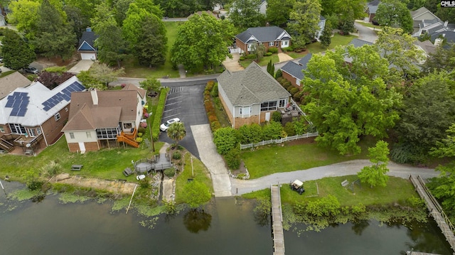 124 Pond Edge Ln, Chapin, SC 29036 - bird's eye view with a water view and a residential view