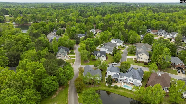 124 Pond Edge Ln, Chapin, SC 29036 - drone / aerial view with a forest view, a residential view, and a water view
