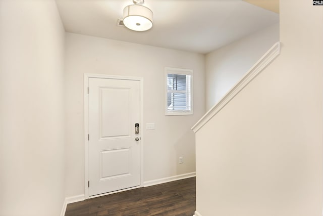 1071 Cornelia St, Elgin, SC 29045 - entryway featuring baseboards and dark wood finished floors
