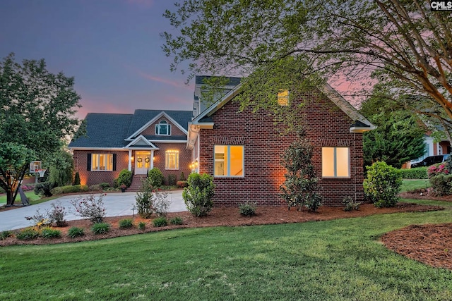 209 Mariannas Ct, Lexington, SC 29072 - craftsman house with a yard, driveway, and brick siding