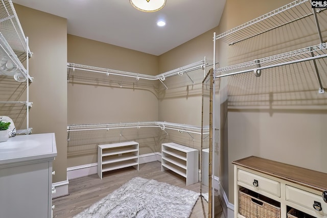 209 Mariannas Ct, Lexington, SC 29072 - spacious closet featuring wood finished floors