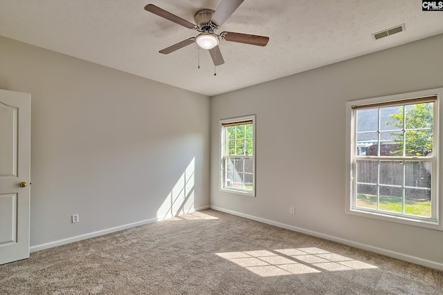 113 Wild Spring Rd, Lexington, SC 29072 - unfurnished room featuring visible vents, baseboards, ceiling fan, and carpet floors