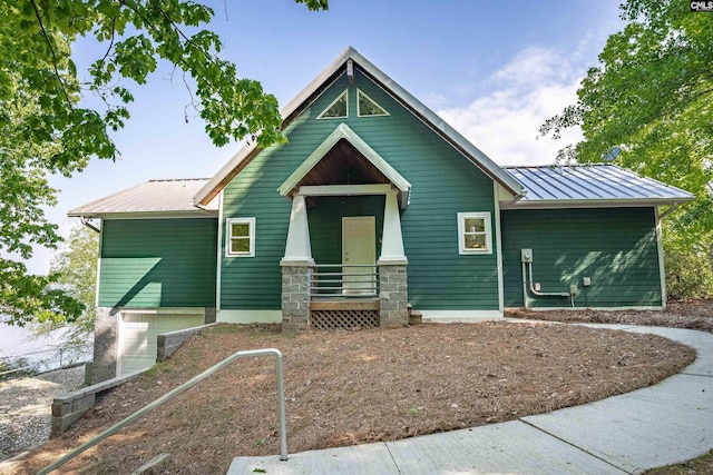 1724 Gold Nugget Pt, Prosperity, SC 29127 - view of front of property featuring metal roof and a standing seam roof
