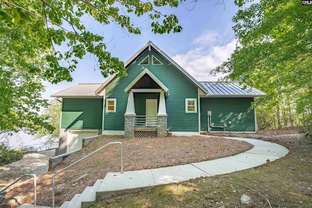 1724 Gold Nugget Pt, Prosperity, SC 29127 - view of front of property with a standing seam roof and metal roof