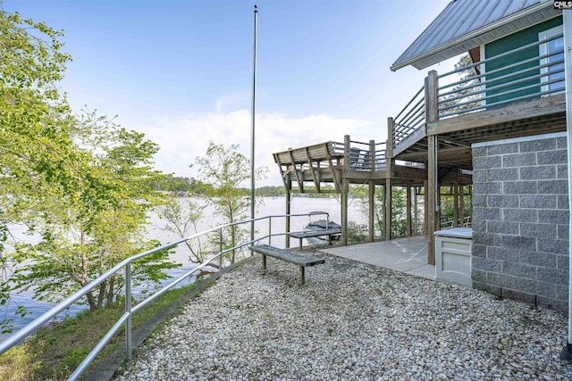 1724 Gold Nugget Pt, Prosperity, SC 29127 - view of dock with a patio