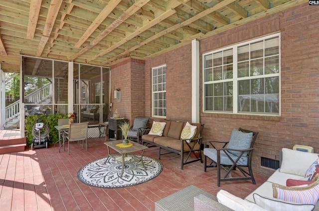 304 Oakhurst Pl, Blythewood, SC 29016 - exterior space featuring outdoor lounge area and stairway