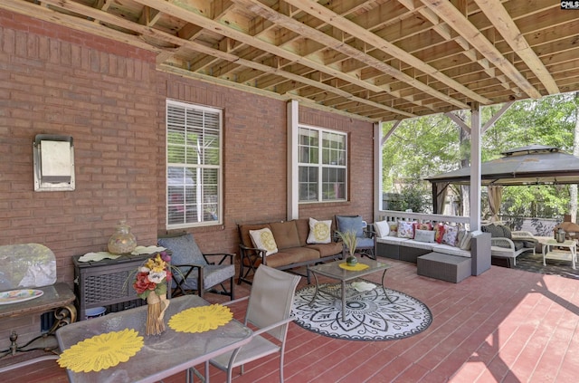 304 Oakhurst Pl, Blythewood, SC 29016 - view of patio featuring a gazebo and an outdoor living space