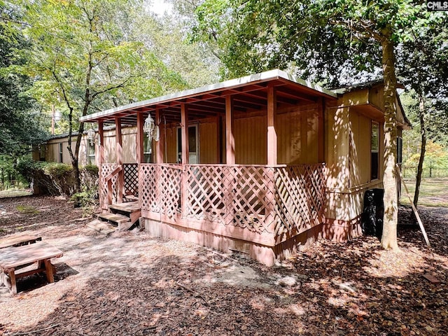 view of property exterior