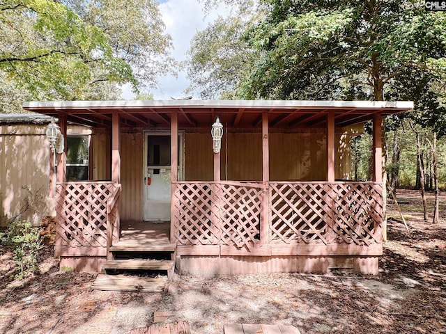 view of outdoor structure
