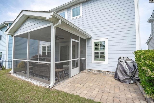 126 Sunset Bay Ln, Lexington, SC 29072 - back of property featuring a yard, a patio, and a sunroom