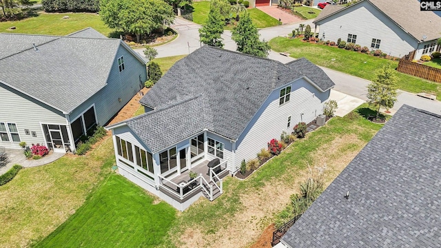 birds eye view of property