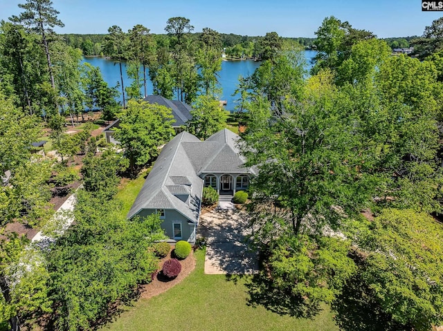 1168 Peninsula Dr, Prosperity, SC 29127 - birds eye view of property featuring a water view