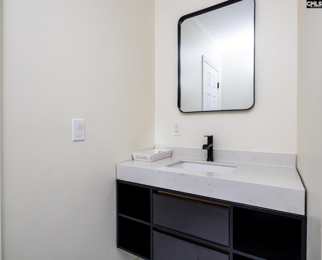 1168 Peninsula Dr, Prosperity, SC 29127 - bathroom featuring ornamental molding and vanity