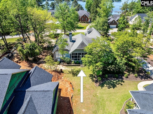 1168 Peninsula Dr, Prosperity, SC 29127 - drone / aerial view featuring a residential view and a water view