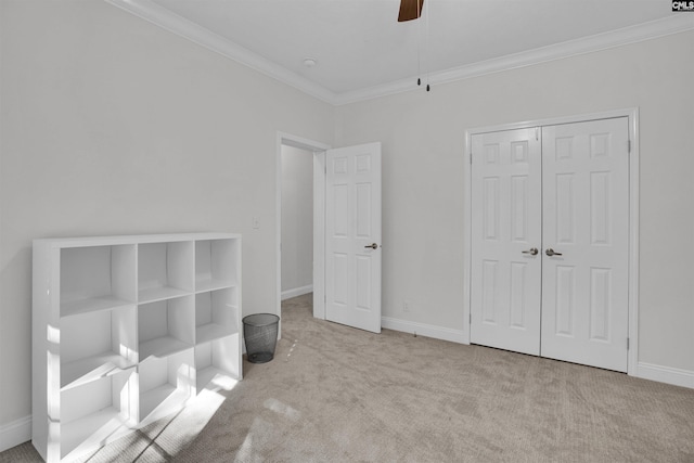 107 Turkey Ridge Ln, Lugoff, SC 29078 - unfurnished bedroom with baseboards, carpet flooring, and crown molding