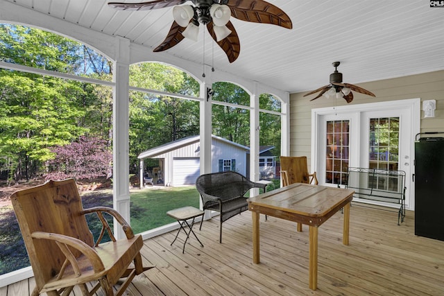 107 Turkey Ridge Ln, Lugoff, SC 29078 - sunroom / solarium with a ceiling fan