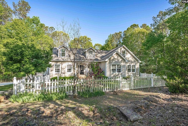 107 Turkey Ridge Ln, Lugoff, SC 29078 - view of front of property with a fenced front yard