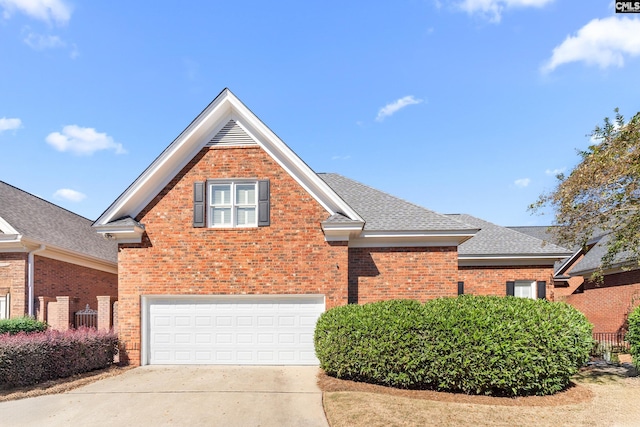 411 Turkey Point Cir, Columbia, SC 29223 - traditional-style home featuring a shingled roof, concrete driveway, brick siding, and a garage