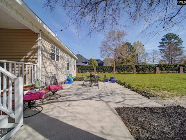 78 Southern Oak Dr, Camden, SC 29020 - view of patio / terrace featuring a fenced backyard