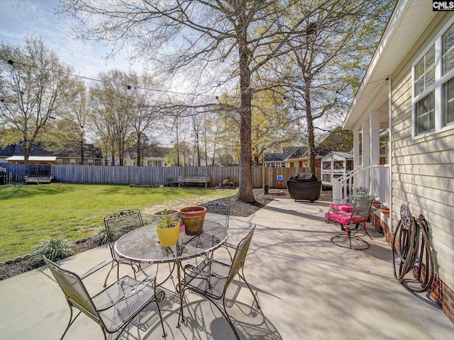 78 Southern Oak Dr, Camden, SC 29020 - view of patio / terrace with a fenced backyard