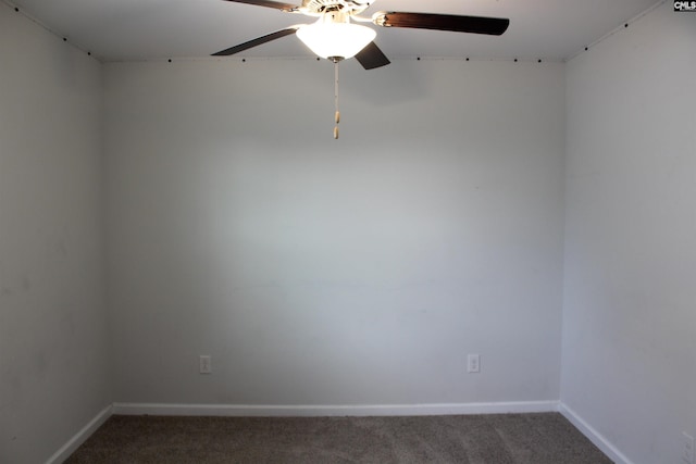 518 Cricket Chirp Ln, Elgin, SC 29045 - spare room with carpet floors, baseboards, and a ceiling fan
