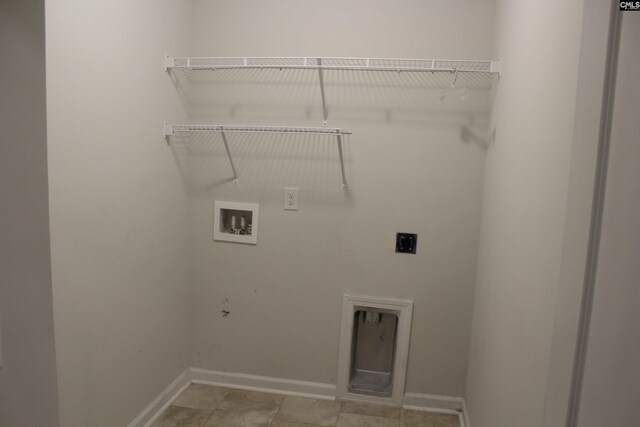 518 Cricket Chirp Ln, Elgin, SC 29045 - laundry room with electric dryer hookup, hookup for a washing machine, and baseboards