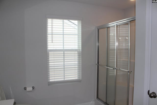 518 Cricket Chirp Ln, Elgin, SC 29045 - full bath with an enclosed shower, plenty of natural light, and toilet