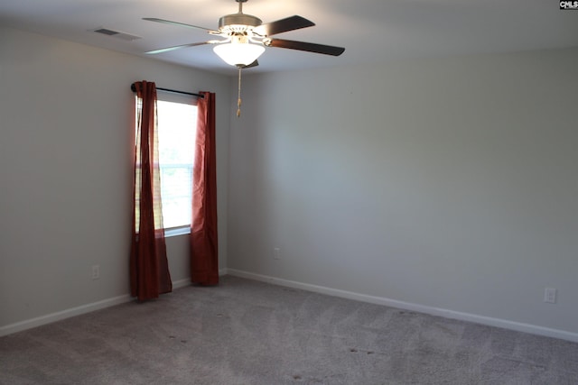 518 Cricket Chirp Ln, Elgin, SC 29045 - empty room with light carpet, ceiling fan, and baseboards