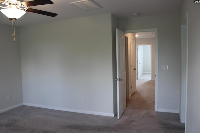 518 Cricket Chirp Ln, Elgin, SC 29045 - carpeted spare room with ceiling fan and baseboards