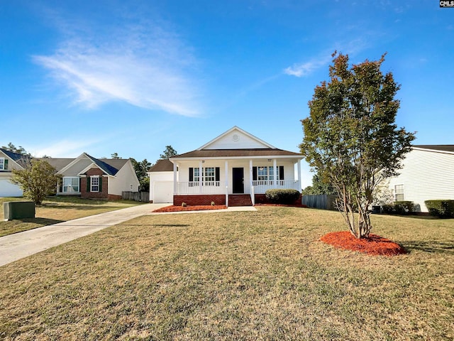 14 Long Glen Ct, Columbia, SC 29229 - bungalow with driveway, an attached garage, fence, a porch, and a front yard