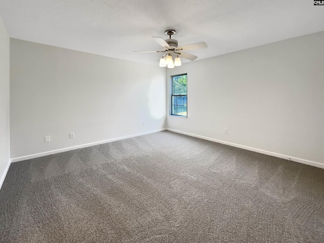 14 Long Glen Ct, Columbia, SC 29229 - unfurnished room featuring a ceiling fan, baseboards, and dark colored carpet