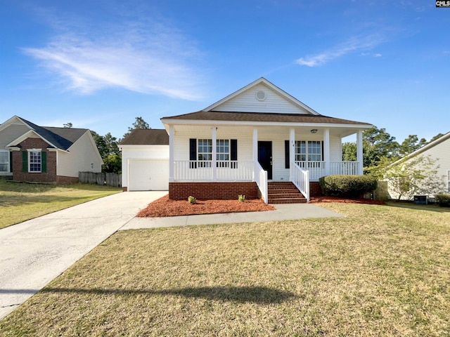 14 Long Glen Ct, Columbia, SC 29229 - view of front facade with a shingled roof, a front lawn, driveway, covered porch, and a garage