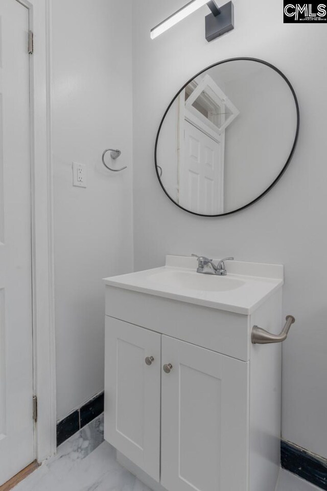 3428 Rosewood Dr, Columbia, SC 29205 - bathroom featuring marble finish floor and vanity