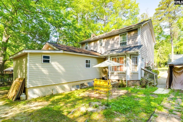 view of rear view of property