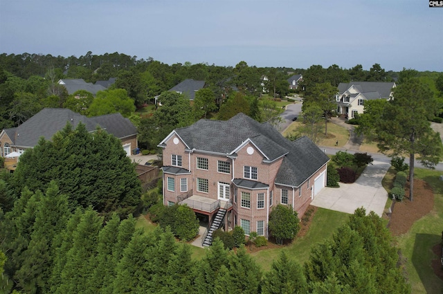 birds eye view of property featuring a residential view