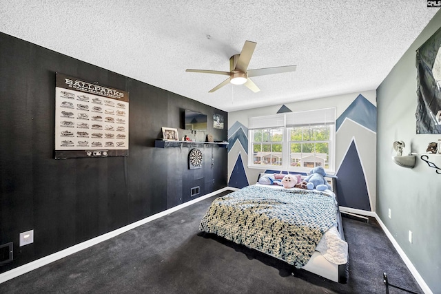 320 Brookshire Dr, Columbia, SC 29210 - bedroom with a textured ceiling, carpet flooring, and baseboards