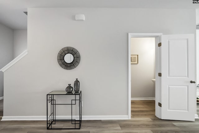 227 Carillo Dr, Columbia, SC 29223 - corridor featuring wood finished floors and baseboards