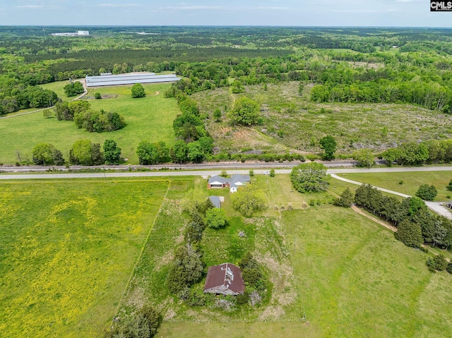 1742 Orrs Station Rd, Chester, SC 29706 - drone / aerial view with a rural view and a view of trees