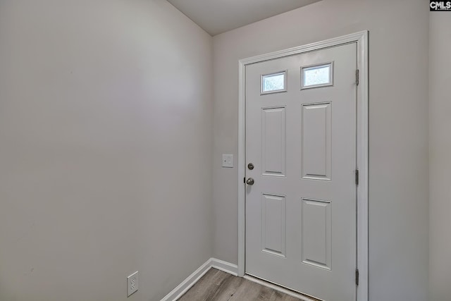 258 Gum Swamp Trl, West Columbia, SC 29169 - doorway to outside with baseboards and light wood-style floors