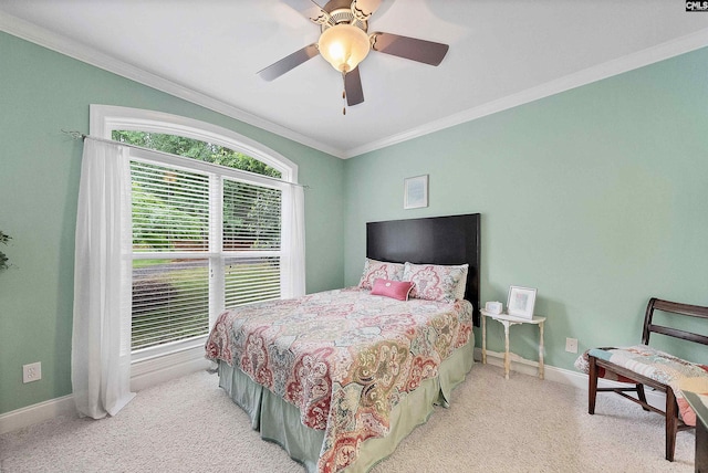 1437 Heins Rd, Blythewood, SC 29016 - bedroom with crown molding, light carpet, and baseboards