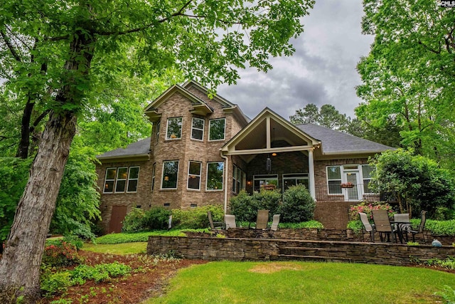 1437 Heins Rd, Blythewood, SC 29016 - view of front of property with a front yard and brick siding