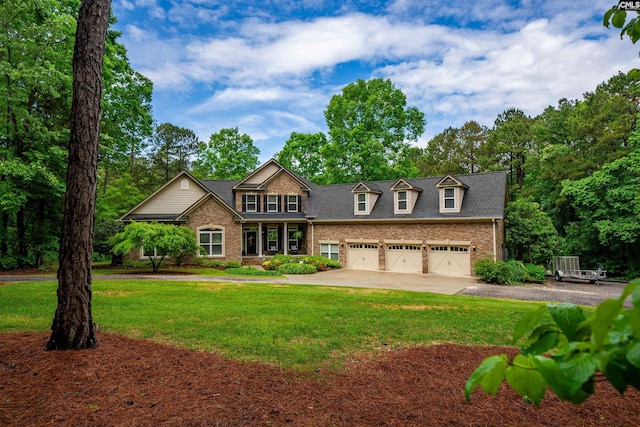 1437 Heins Rd, Blythewood, SC 29016 - craftsman-style home with concrete driveway, brick siding, and a front yard