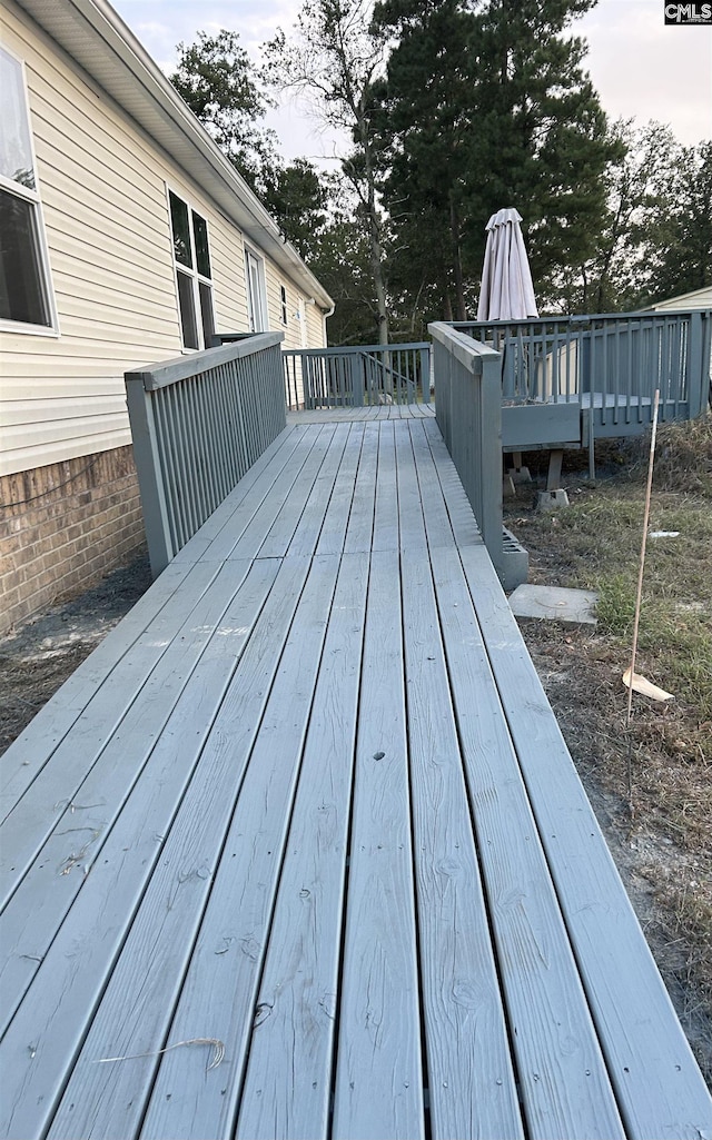 view of deck