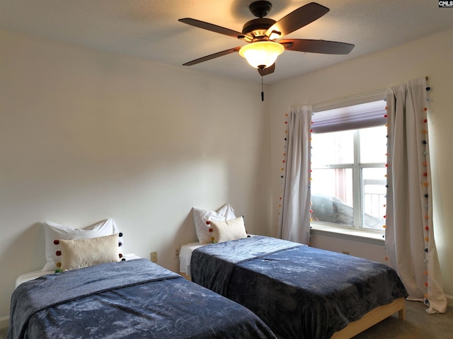 900 Taylor St Unit 304, Columbia, SC 29201 - carpeted bedroom featuring a ceiling fan