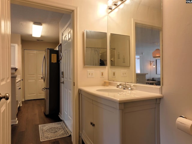 900 Taylor St Unit 304, Columbia, SC 29201 - bathroom with wood finished floors and vanity