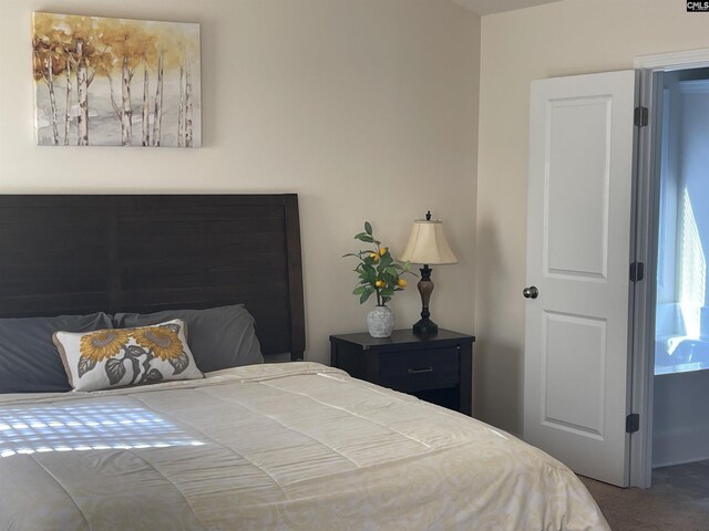 bedroom featuring carpet floors