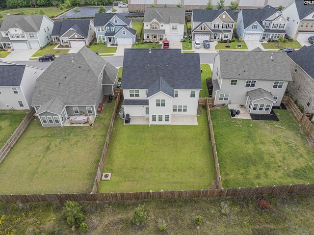 drone / aerial view featuring a residential view