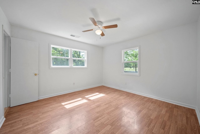 1203 Basil Rd, Swansea, SC 29160 - spare room featuring visible vents, a wealth of natural light, and light wood finished floors